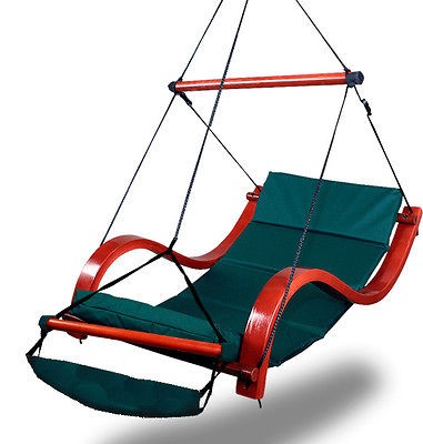   Deluxe Hammock Air Chair Padded Hanging Lounge Chair Outdoor Patio