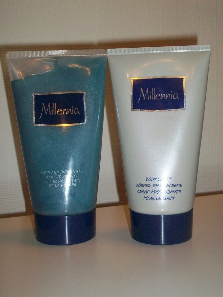 AVON MILLENNIA VINTAGE SET OF 2 ITEMS BODY CREAM 150 MLS & SHOWER 