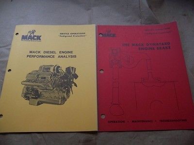 Mack truck diesel engine and dynatard engine brake manual