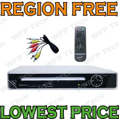 New Compact DVD Player CD  DivX w/ USB & SD Reader