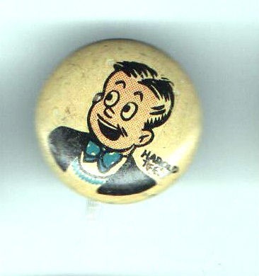 1946 PEP old pin KELLOGGs Cereal HAROLD TEEN Button