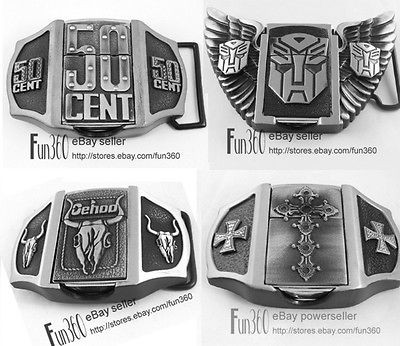 Mens Western Cowboys Lighter Buckle + Free Belt, Transformers 