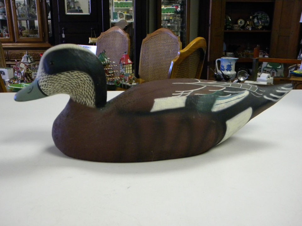 HERTERS 1893 WIDGEON DRAKE DECOY   STUNNING AND RARE