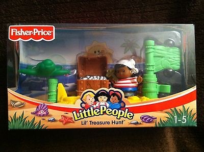 NIB Fisher Price Little People Lil Treasure Hunt   Pirate Ship 