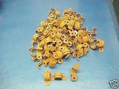 100PC 5/8 PVC PIPE HANGERS CLAMPS PLASTIC COPPER PLUMBER FREE SHIP 