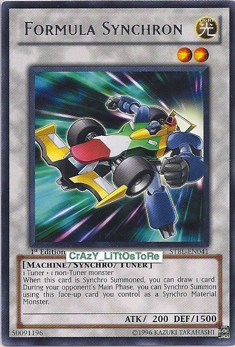 YU GI OH FORMULA SYNCHRON 1ST ED SILVER RARE N/MINT STBL EN041