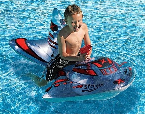 Poolmaster Rocket Blaster Rider w/ Action Squirter Pool Toy NEW 