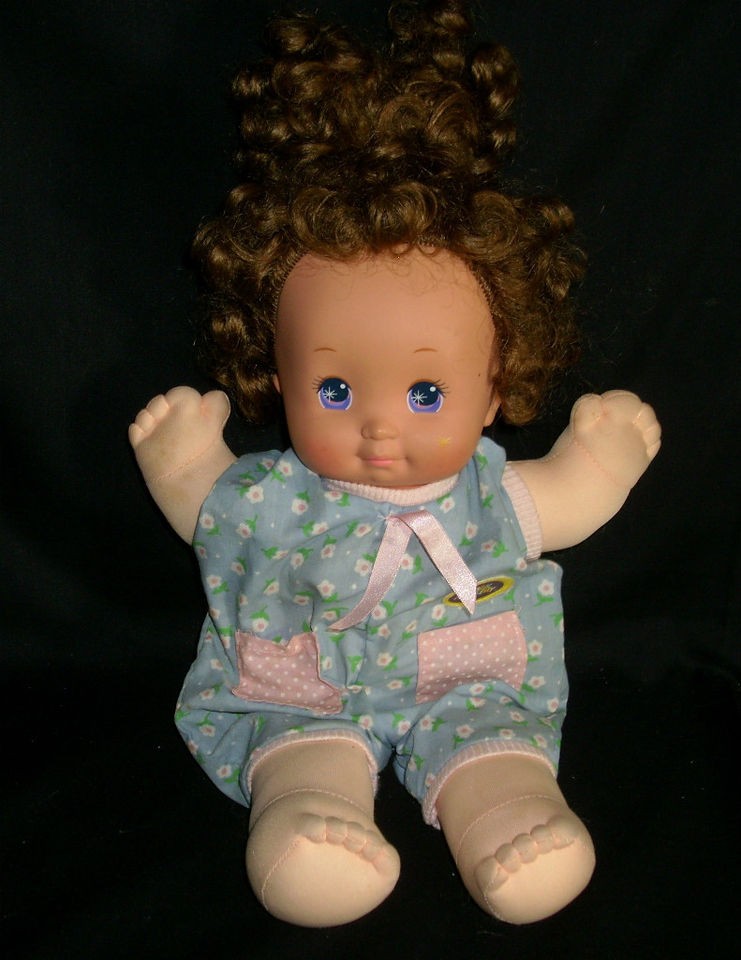   NURSERY BABY DOLL MATTEL 1989 STUFFED ANIMAL PLUSH TOY HEART PURPL