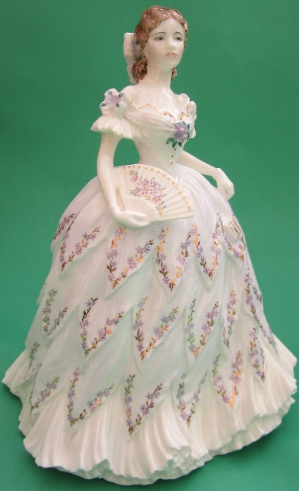 ROYAL WORCESTER PORCELAIN FIGURINE LADIES LADY LAST WALTZ COMPTON 