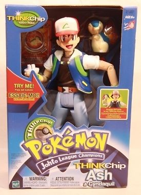 Pokemon 12 Electronic ThinkChip Ash and Cyndaquil Hasbro (Mint In 