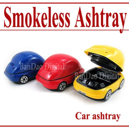 USB Car shape Model Auto Cigarette Smokeless Ashtray Purifier X