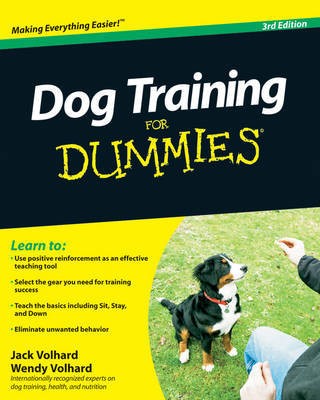Dog Training For Dummies by Jack Volhard, Wendy Volhard (Paperback 