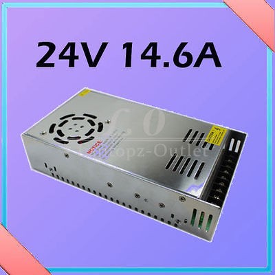 New Universal AC 110 240V DC 24V 15A 360W Switching Power Supply Metal 