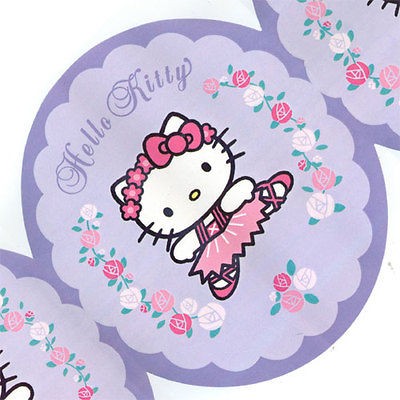 HELLO KITTY PURPLE BALLERINA Pre Pasted WALLPAPER BORDER   Sanrio Wall 