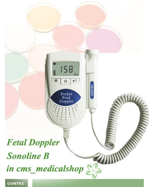 HOT CE&FDA Approved Fetal Doppler Fetal Heart Monitor+1 Gel,Sonoline 