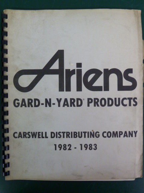   ARIENS GARD   N   YARD PRODUCTS MANUAL TILLERS MOWERS TRACTORS PRICES