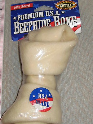Dog Beefhide Bone   Beef   100% Natural   Made in USA   Dog Chew Treat 