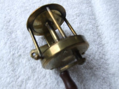 RARE 1850s BRASS MULTIPLYING WINCH