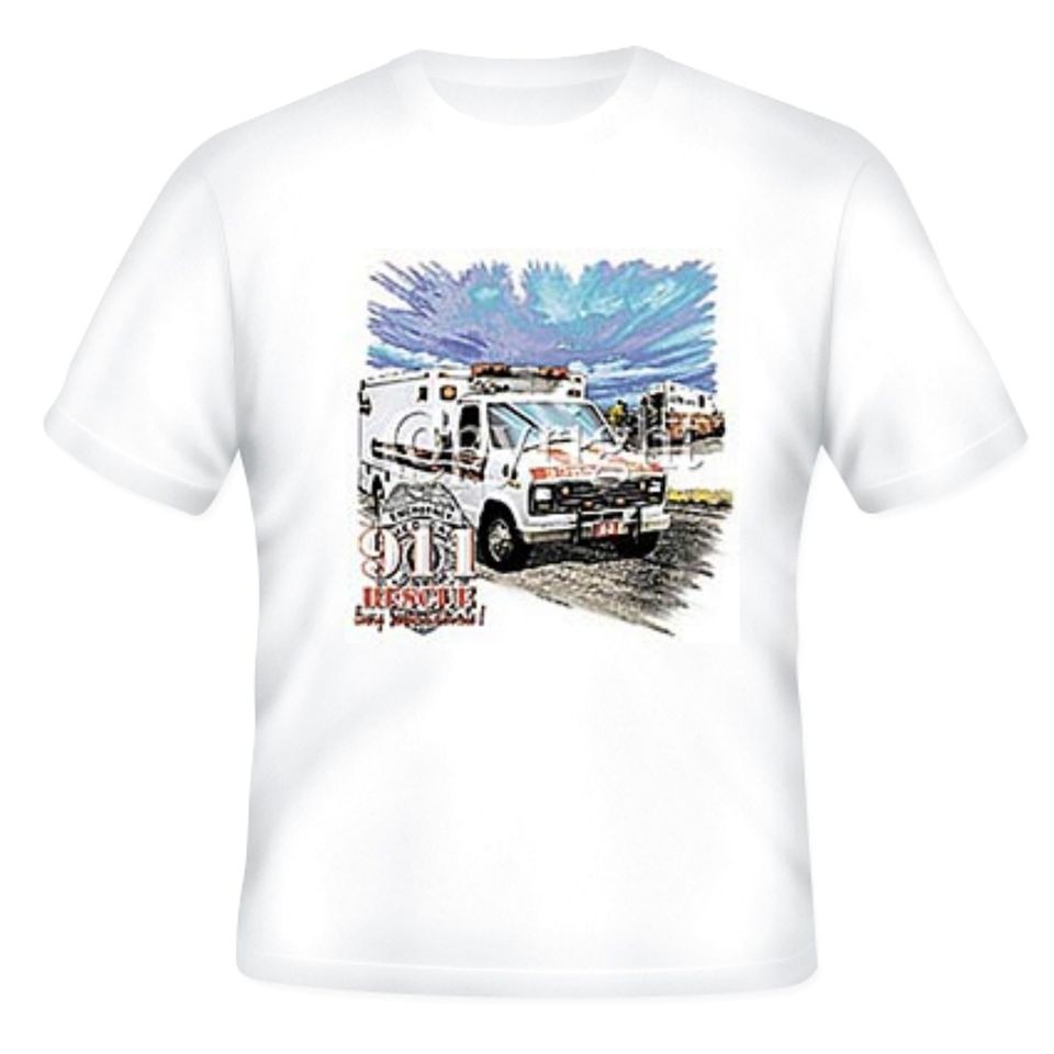 4xl 5xl short sleeve t shirt EMS EMT Emergency Medical Service 