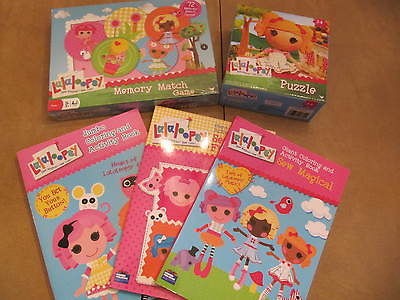   Lalaloopsy items All New puzzle, memory match game, 3 coloring books