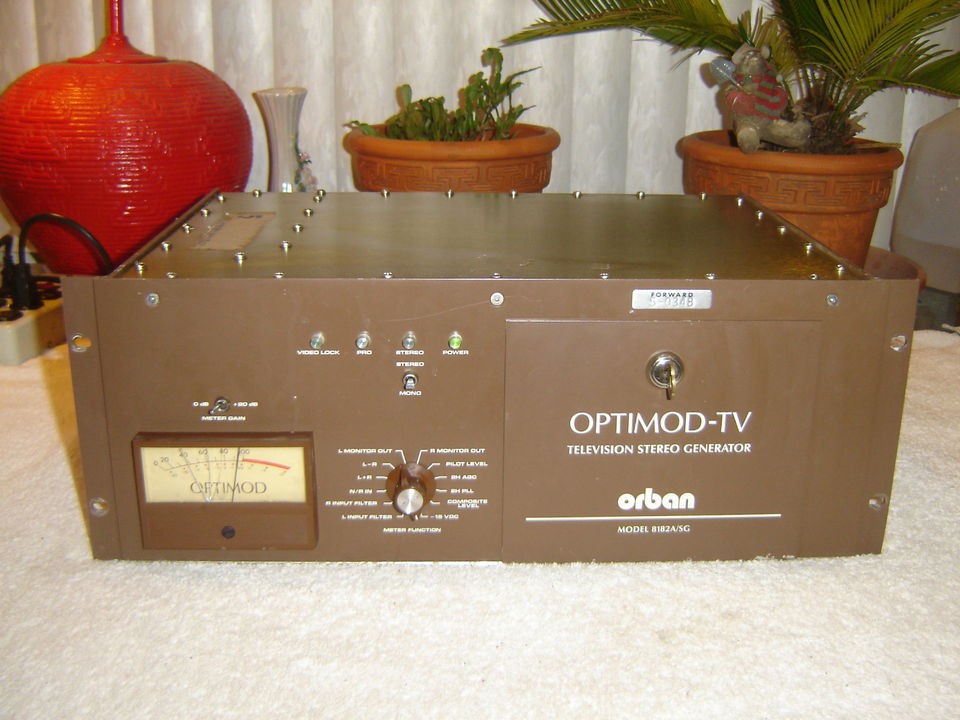   /SG, 8182A Pro, Optimod TV, Television Stereo Generator, Vintage Rack