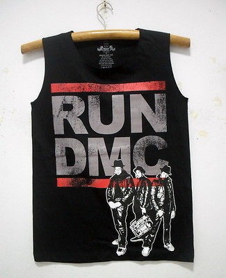 NEW RUN DMC SINGLET TANK TOP SHIRT HIP HOP RAP ROCK BAND TOUR 36 M