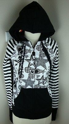 Abbey Dawn White Hearts Stars Hoodie Junior 528