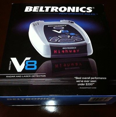 Beltronics V8 Radar Detector   Very Good Condition 100% Fully 