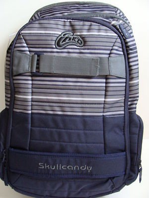 NEW SkullCandy INKD Backpack Downshift Gray Navy Book Bag Boys School 