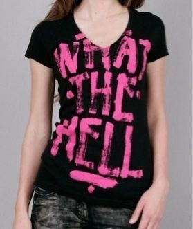 ABBEY DAWN BY AVRIL LAVIGINE WTH WHAT THE HELL PINK BLACK M MEDIUM