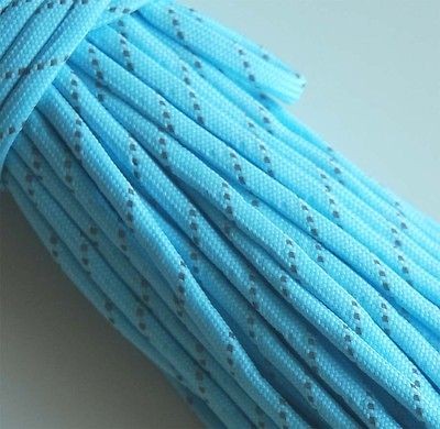 Blue 9 Core Rope 25FT Glow in the Dark & Reflective Paracord 