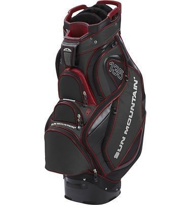 2013 Sun Mountain Mens C 135 Cart Bag   Black/Shadow/R​ed