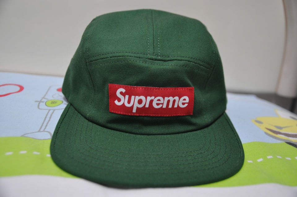 SUPREME 2012 F/W Red Box Logo Canvas Camp Cap 5 Panel Hat Floral 