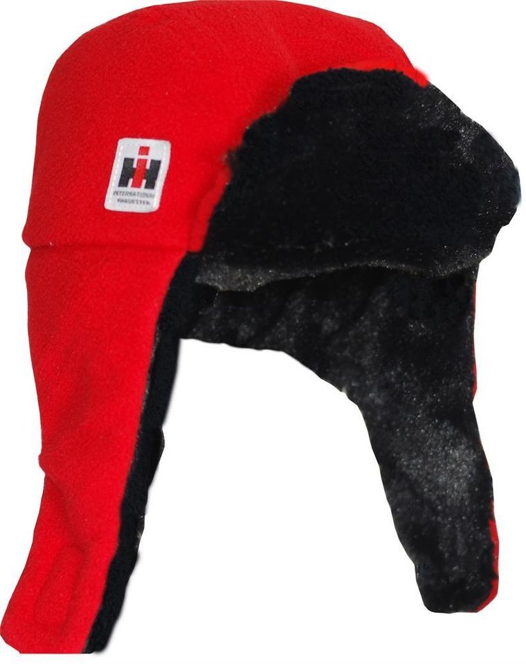 Case IH Infant Baby Red Fleece Trapper Hat New Fleece