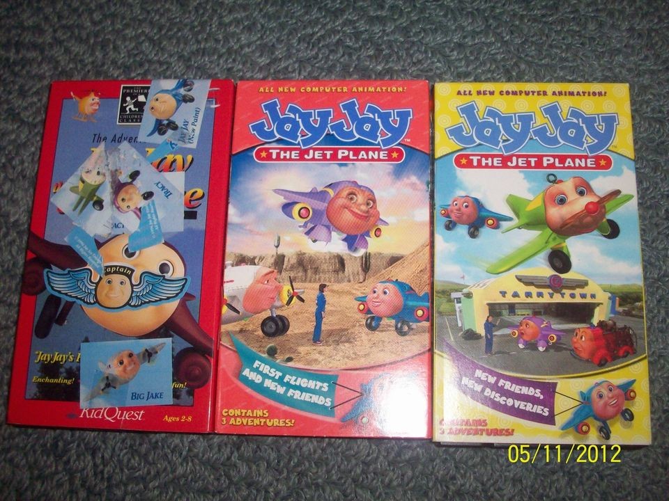 Lot 3 Jay Jay The Jet Plane Vhs Tapes New Friends New Discoveries On Popscreen