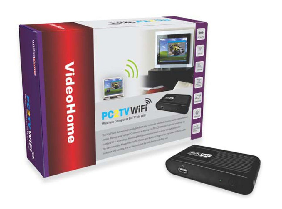   WiFi PC to VGA HDTV Digital TV Video Converter 1440x900 Resolution NEW