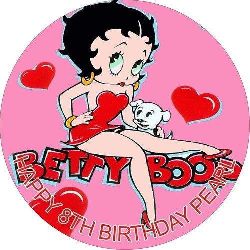BETTY BOOP #1 RICE PAPER BIRTHDAY CAKE TOPPER
