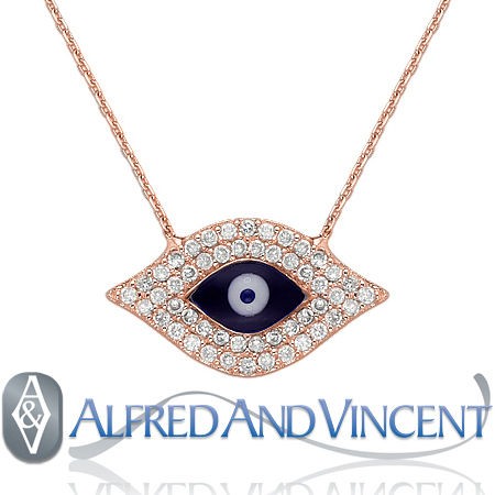 rose gold hamsa necklace