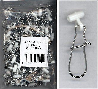 Fish Finders Line Sinker Slides bag 100 PCS WHITE HEAVY DUTY FREE USA 