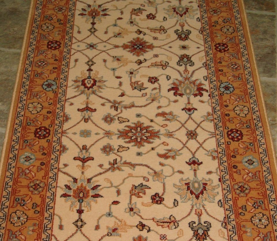 Rug Depot 102718 Couristan Gem 8594 2083 Ant. Gold 26x163 Runner 