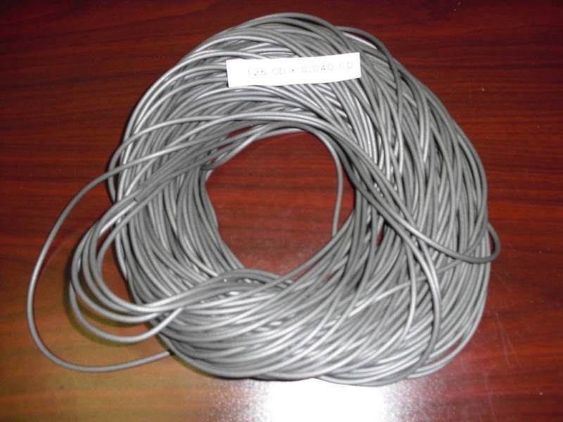 Conductive Rubber Tubing .125 OD X .040 ID(Ni/C F. Sil)