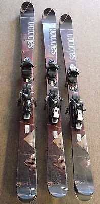 2012 SALOMON LORD TWIN TIP SKIS W/ SALOMON BINDINGS 3 SIZES 161, 169 