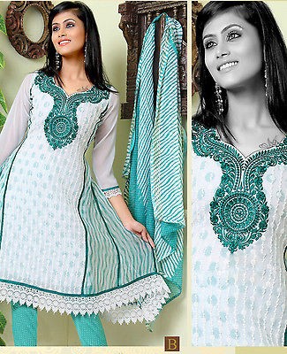   Pakistani Bollywood Designer Salwar Kameez Material Dress Suit 668B