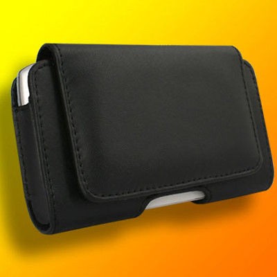 Leather Case for Samsung SGH S390G Pouch Holster Cover Black Skin Clip 