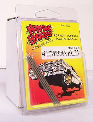 HOPPIN HYDROS 1/24 1/25 4 LOWRIDER AXLES Model Car Rims