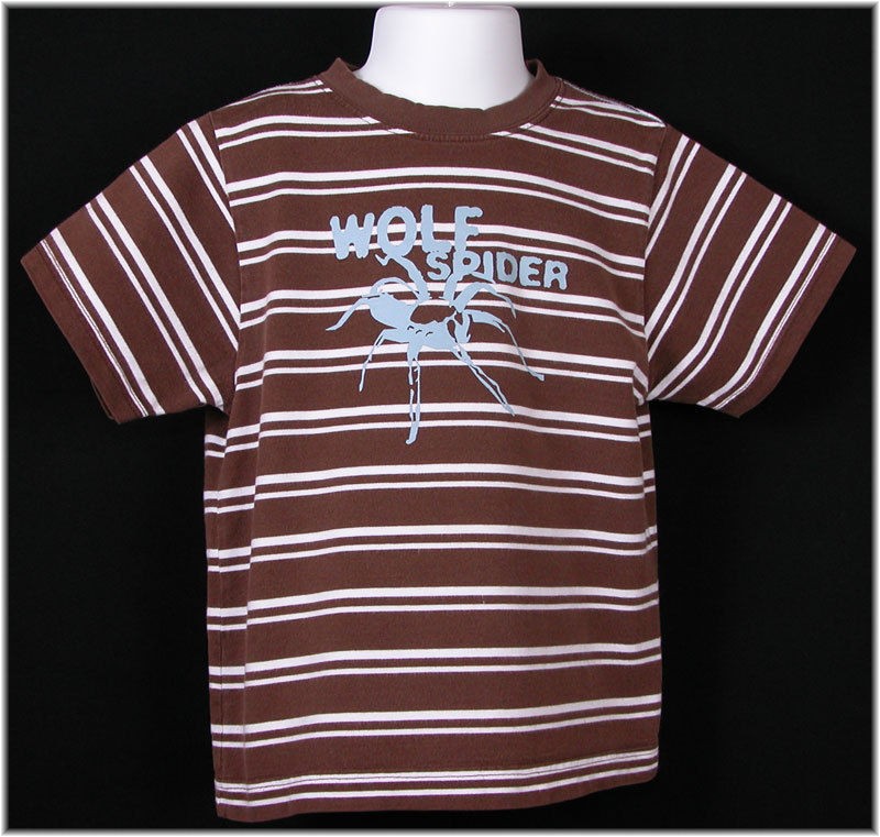 GYMBOREE Boys SAFARI OUTBACK Wolf Spider T SHIRT sz 4 BROWN STRIPES 