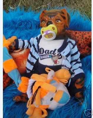 OOAK Reborn BABY TIGER PUG PUPPY   pug puppy reborn 16 long