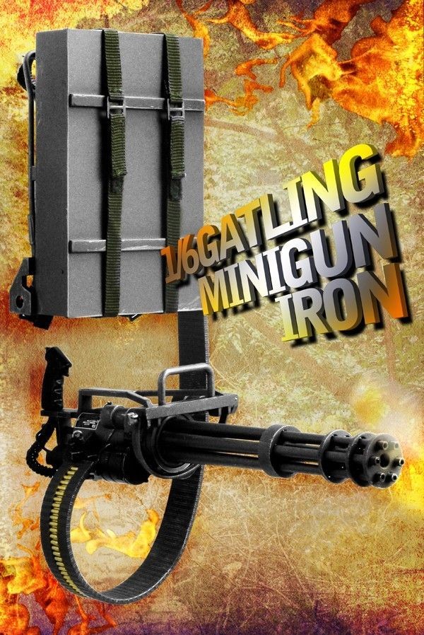 ZY Toys 1/6 Gatling MiniGun (Iron) New in box