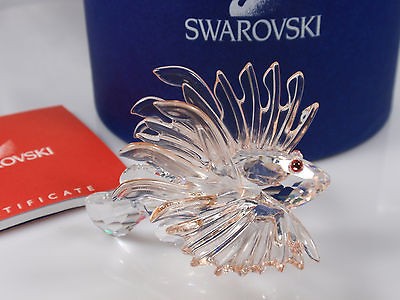 SWAROVSKI CRYSTAL LION FISH RETIRED 2005 MIB #604011