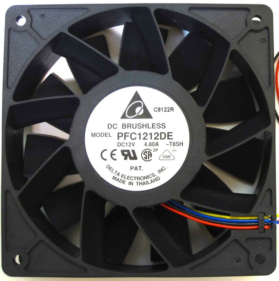 NEW Delta 12V PWM 120mm fan 1.5K 5.5K RPM 252 CFM BEAST